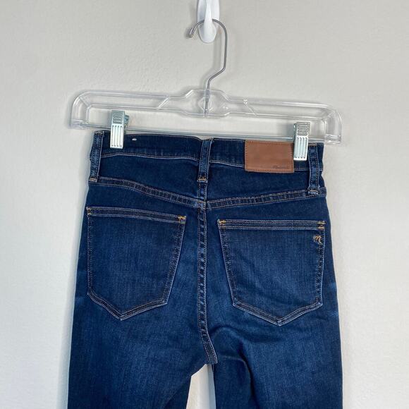 MADEWELL 9" Mid-Rise Skinny Jeans in Larkspur Wash Stretch Denim Size 24 - Picture 7 of 9